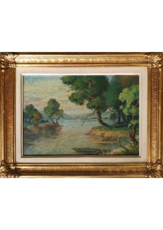 Aurel Nicolescu (Romanian, 1905-1979) - "Pe malul apei" 